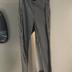 Old Navy Black and White Checkered Pants